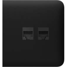 Боковая панель для встроенной интернет-розетки Ajax SideCover (LAN) Black (126212.319.BL)