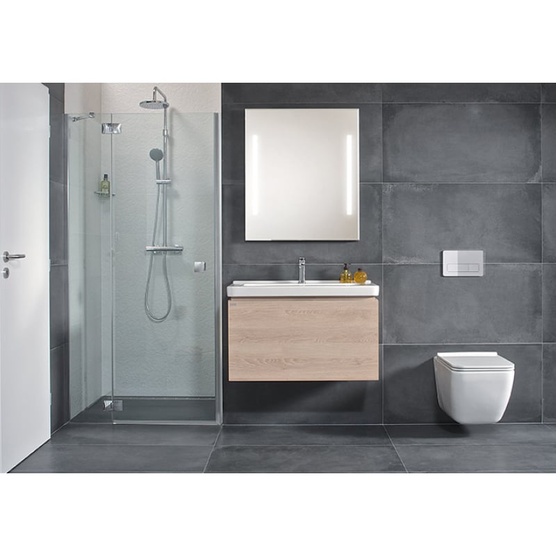 Cubito Pure Раковина прямоугольная мебельная/подвесная 850*485 мм с отверстием для смесителя, белый фото 3