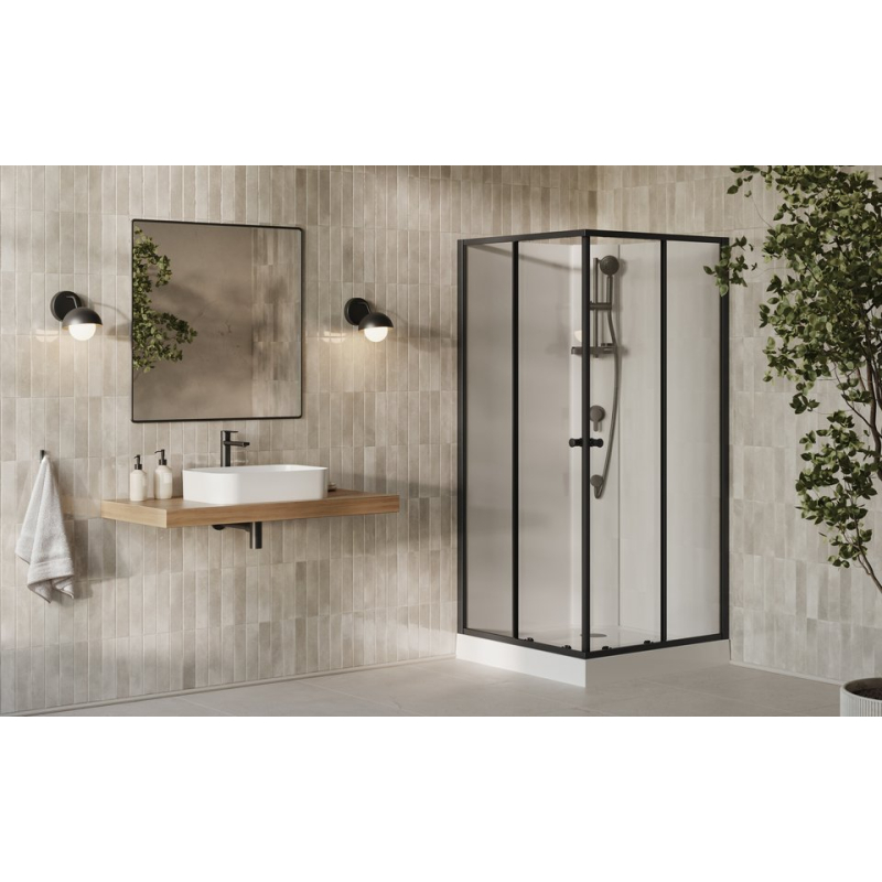 Душевая кабина Ravak X-Point Slim BOXSCP42-90 черная Transparent фото 4