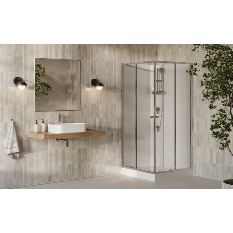 Душевая кабина Ravak X-Point Slim BOXSCP42-90 черная Transparent фото 2