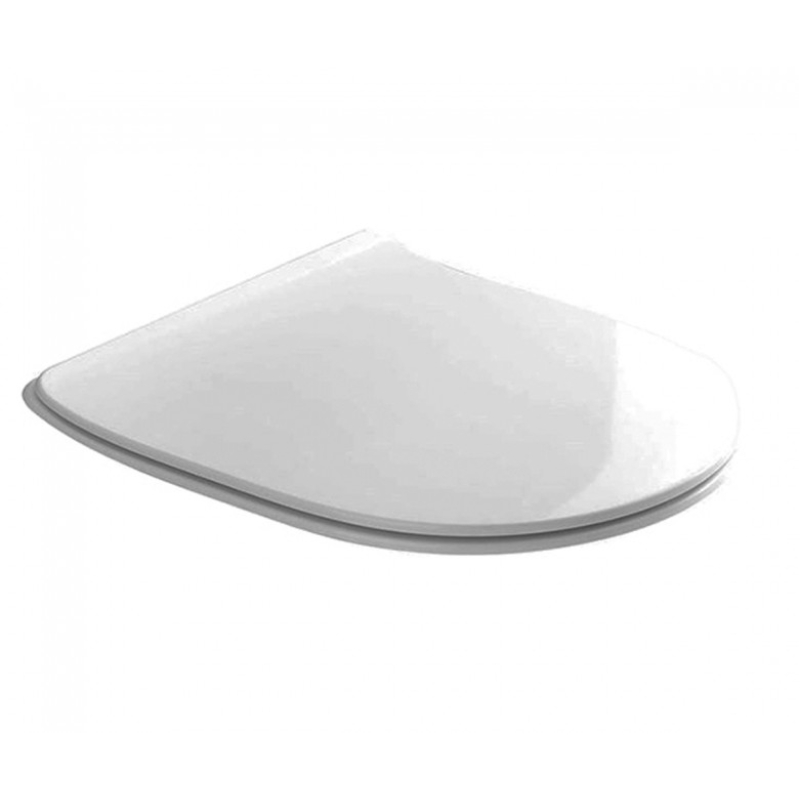 Glomp Сидіння для унітазу Slim Soft-close, біле фото 1