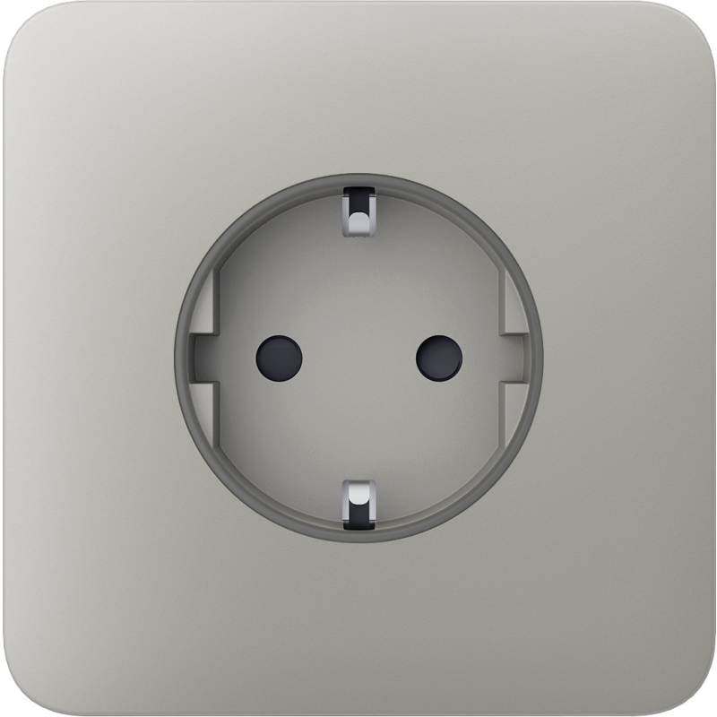 Передняя панель для встроенной розетки Ajax SoloCover (basic) Oyster фото 1