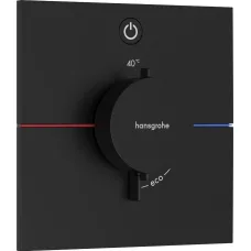 15571670 ShowerSelect Comfort E Смеситель термостатический скрытого монтажа на 1 потребитель, черный мат