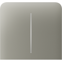 Боковая кнопка для двухклавишного выключателя Ajax SideButton (2-gang) vertical Olive