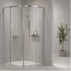 Душевая кабина Ravak X-Point Slim XPSCP4 R500 полированный алюминий Transparent 90 х 90 см