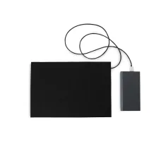 Грілка Тріо 30 х 21 см від USB, повстяна, чорна