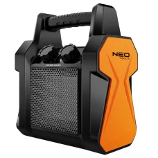 Тепловая пушка электрическая Neo Tools, 2кВт, 20м кв, 139м куб/час, керамический нагрев. элемент (PTC), переносная, черный