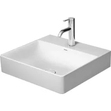 DuraSquare Раковина прямокутна меблева/підвісна, 500*470 мм, з відваром для змішувача, без переливу,