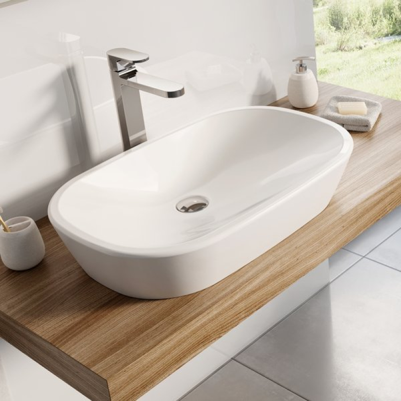 Умывальник Ravak Ceramic O 600 керамический белый XJX01160001 фото 2