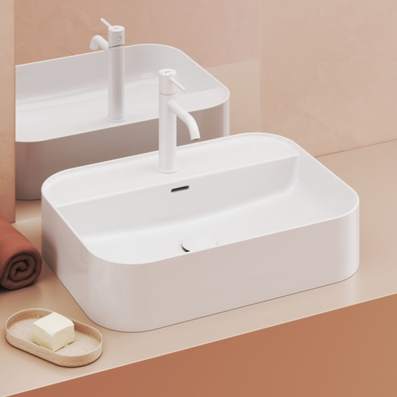 Умывальник керамический Ravak Ceramic Slim Shelf 550 R антрацит XJX03155004 фото 1
