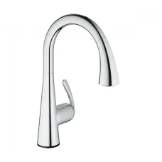 Смеситель кухонный сенсорный с выдвижным изливом Grohe Zedra Touch, хром (30219001)