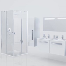 Сиденье откидное Ravak Chrome прозрачное белое