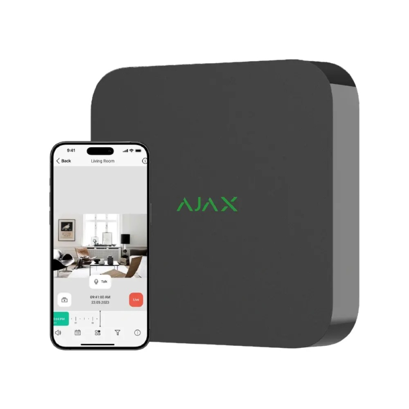 Сетевой видеорегистратор Ajax NVR (16ch) (8EU) Black фото 1