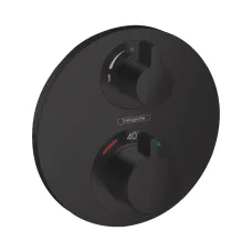 Ecostat S Смеситель для душа термостатический скрытого монтажа, черный матовый
