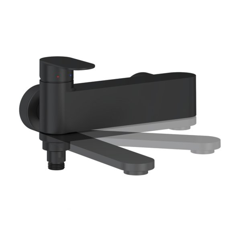 Смеситель для ванны Ravak Chrome II 150 мм, черный X070463 фото 1