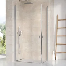 Душевые двери Ravak CRV1-90 белые матовые Transparent