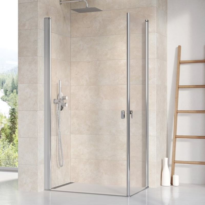 Душевые двери Ravak CRV1-90 белые матовые Transparent фото 1