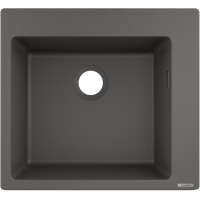 S51 Мойка кухонная 540х490мм, встроенная, stonegrey, S510-F450