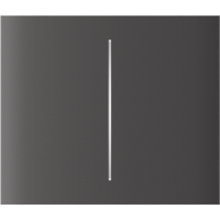 Центральная кнопка для двухклавишного выключателя Ajax CenterButton (2-gang) vertical Grey