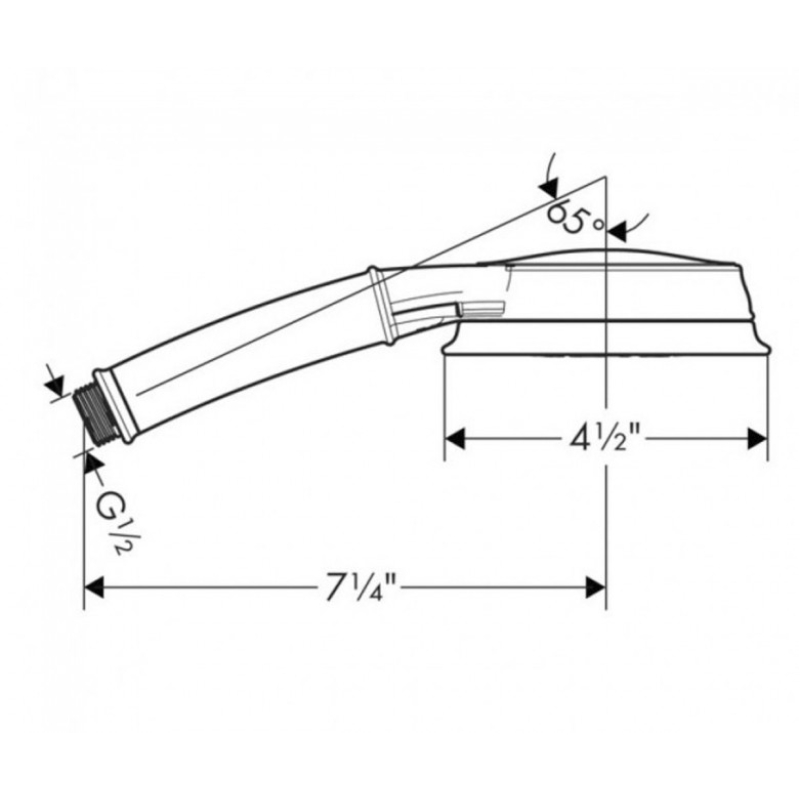 Ручной душ Hansgrohe Croma 100 Multi, хром (28998000) фото 2