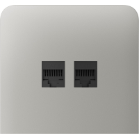 Боковая панель для встроенной интернет-розетки Ajax SideCover (LAN) vertical Oyster (126225.319.OY)