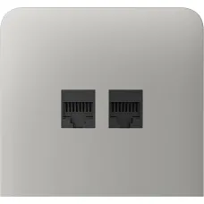 Бічна панель для вбудованої інтернет-розетки Ajax SideCover (LAN) vertical Oyster (126225.319.OY)