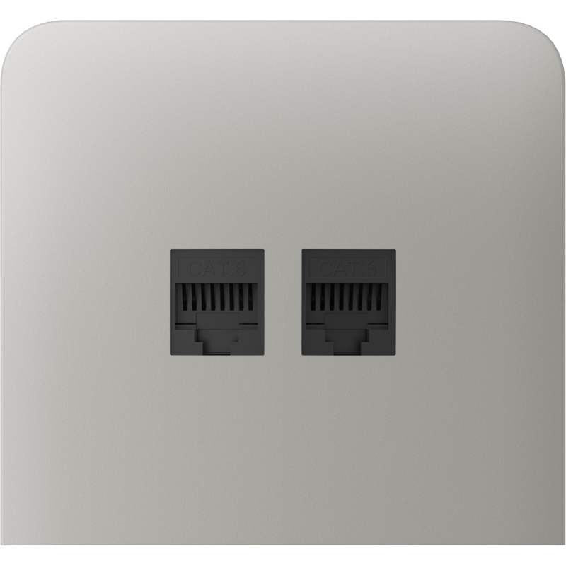 Бічна панель для вбудованої інтернет-розетки Ajax SideCover (LAN) vertical Oyster (126225.319.OY) фото 1