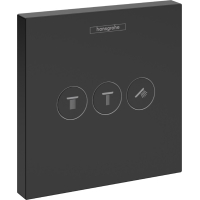 ShowerSelect Перемикач потоків для душу на 3 споживачі, чорний матовий