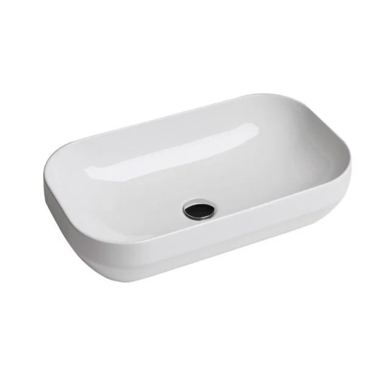 Decus Раковина прямоугольная на столешницу 50*35 см, белый фото 1
