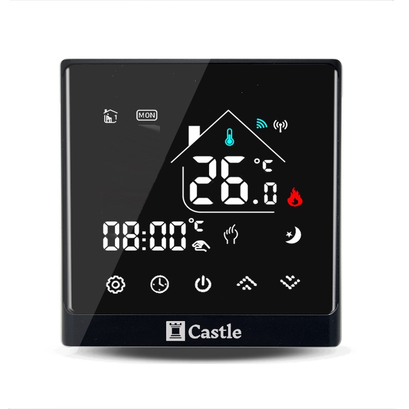 Wi-Fi Терморегулятор Castle AC-8400H Чорний фото 1