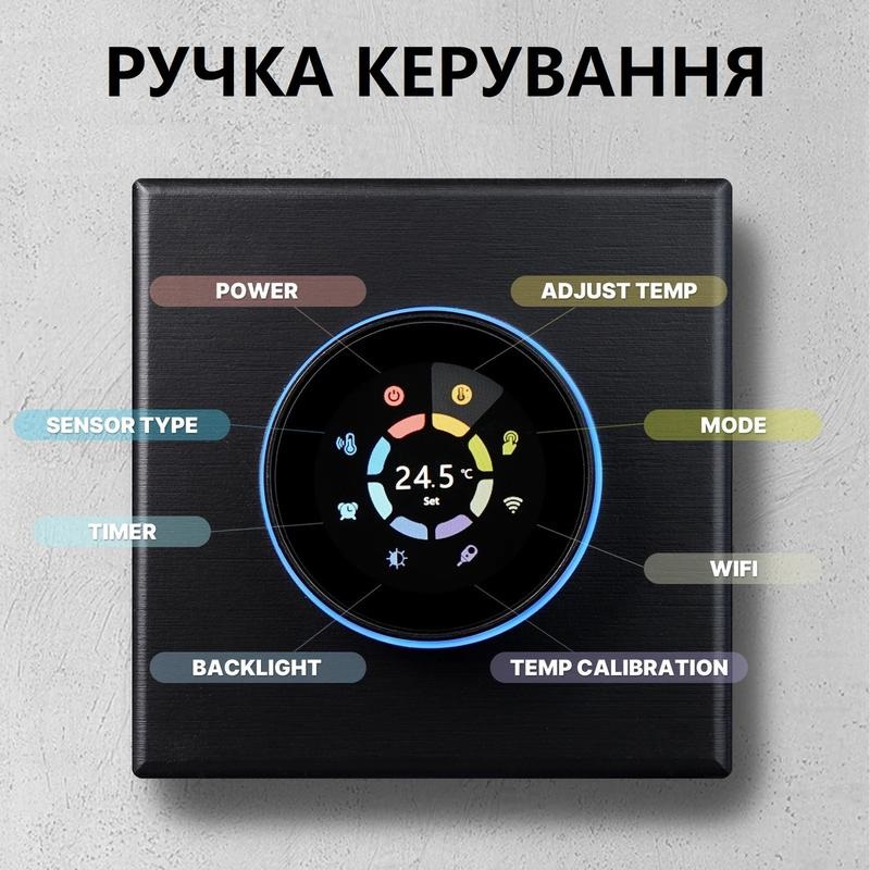 Wi-Fi Терморегулятор Heat Plus BHT-6000 B Черный фото 3
