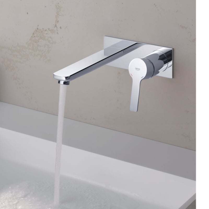 Смеситель для раковины скрытого монтажа со стены Grohe Lineare, L-Size, излив 207 мм, хром (23444001) фото 4