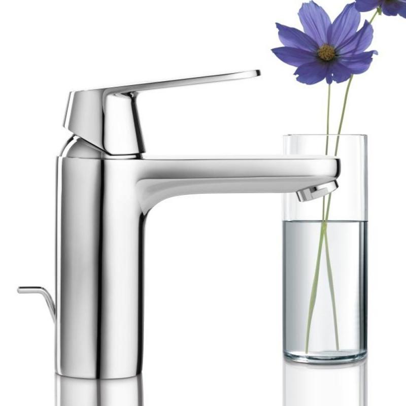 Смеситель для раковины Grohe Eurosmart Cosmopolitan 168 мм с донным клапаном, M-Size, хром (23325000) фото 4