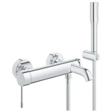 Смеситель для ванны Grohe Essence однорычажный с ручным душем, хром (25249001)