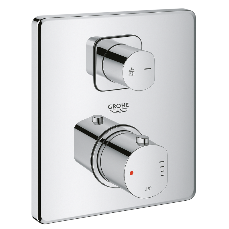 33713000 Термостат СМ на 2 функции Ecostat Comfort Q, хром фото 1