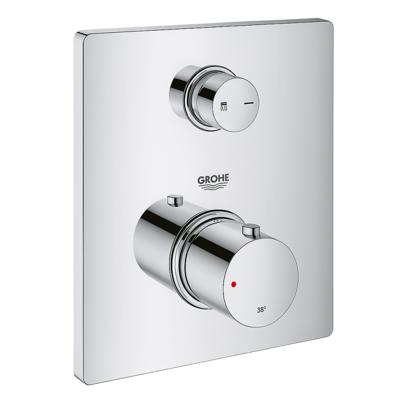 33711000 Термостат СМ на 2 функції Ecostat Comfort E, хром фото 1