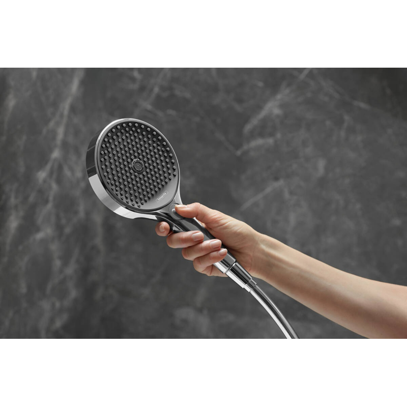 Ручной душ Hansgrohe Rainfinity 130 3jet, черный матовый (26864670) фото 3
