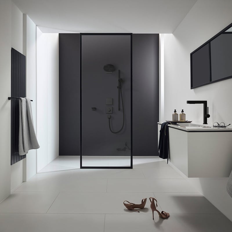 Ручной душ Hansgrohe Pulsify Select S 105 3jet Activation EcoSmart, черный матовый (24101670) фото 6