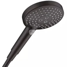 Ручной душ Hansgrohe Raindance Alive Select S 125 3jet, EcoSmart, черный матовый (24511670)