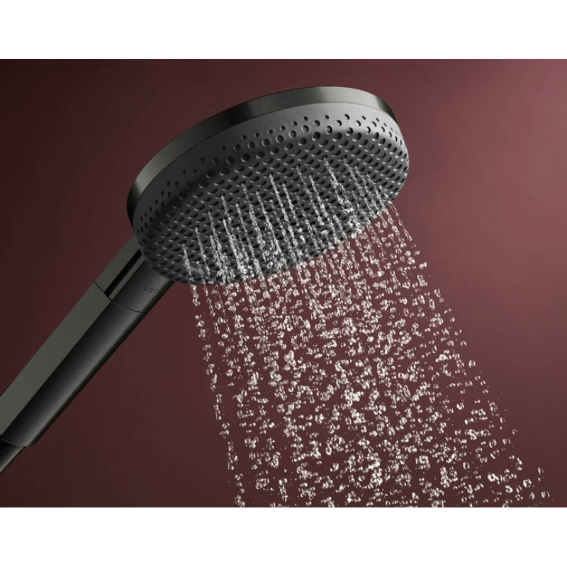 Ручний душ Hansgrohe Raindance Alive Select S 125 3jet, EcoSmart, чорний матовий (24511670) фото 3