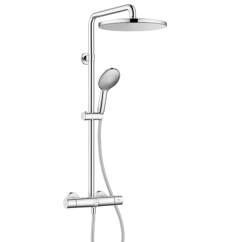 24582000 Raindance Alive S Showerpipe 300 1jet с термостатом ShowerSelect Comfort, хром фото 1