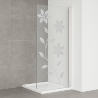 Studio Paris Бічна стінка 800мм Хром Floral