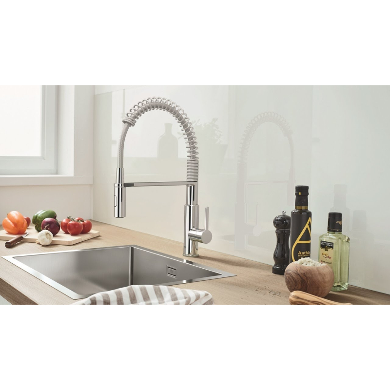 Смеситель однорычажный для мойки Grohe Get профессиональный, хром (30361000) фото 6