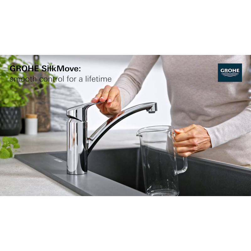 Смеситель однорычажный для мойки Grohe Eurosmar, хром (30260003) фото 2