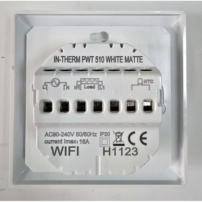 Wi-Fi Терморегулятор In-Therm PWT 510 Білий фото 10
