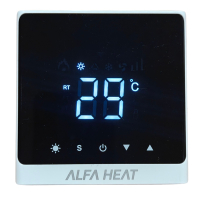 Wi-Fi Терморегулятор Alfa Heat Smart Белый