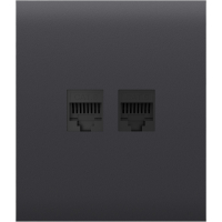Передняя панель для встроенной розетки Ajax CenterCover (LAN) Graphite (126199.318.GP)