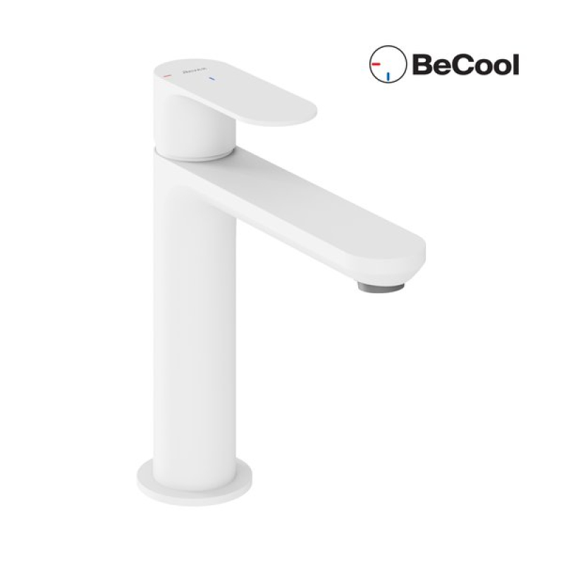 Смеситель для умывальника Ravak Eleganta BeCool EL 012.11WV, белый матовый (X070410) фото 1