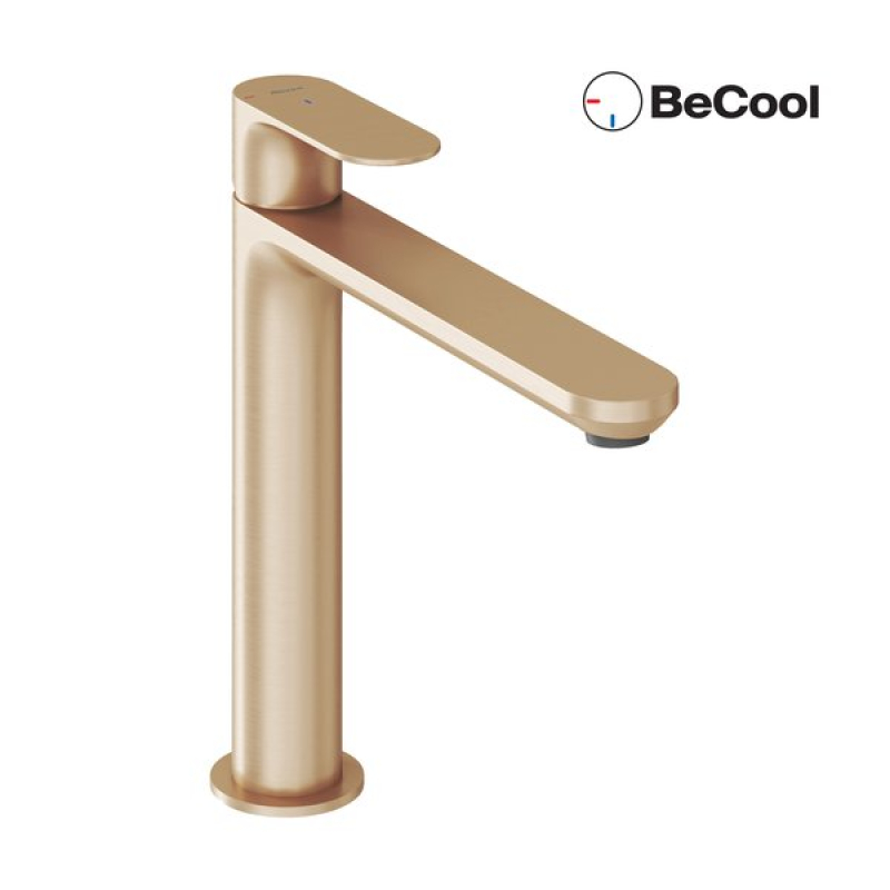 Смеситель для умывальника Ravak Eleganta BeCool 220 мм, розовое золото матовый (X070418) фото 1
