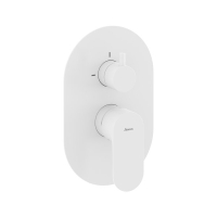 Змішувач прихованого монтажу двоходовий Ravak Eleganta White Velvet X070264